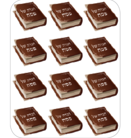 STICKER: HAGADAH SHEL PESACH - 12 PER SHEET- 6 SHEETS