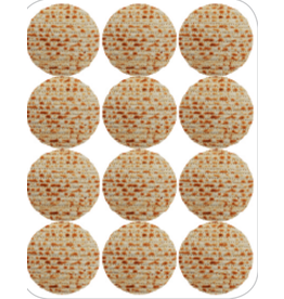 MATZAH STICKER 1 3/8"  9 PER SHEET - 6 SHEETS