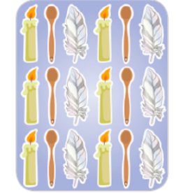 STICKERS: BEDIKAS CHOMETZ - 6 SETS PER SHEET - 6 SHEETS