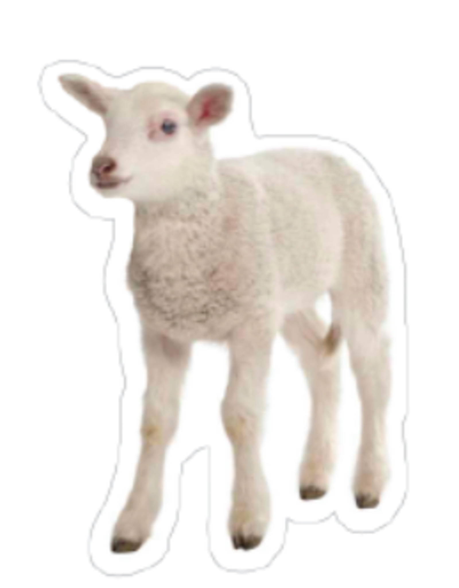 CUT OUT: LAMB - 2 3/4”x 2 1/4” - 20 PACK