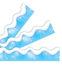 Trend Enterprises SCALLOPED  BORDERS 2¼", SNOW & ICE