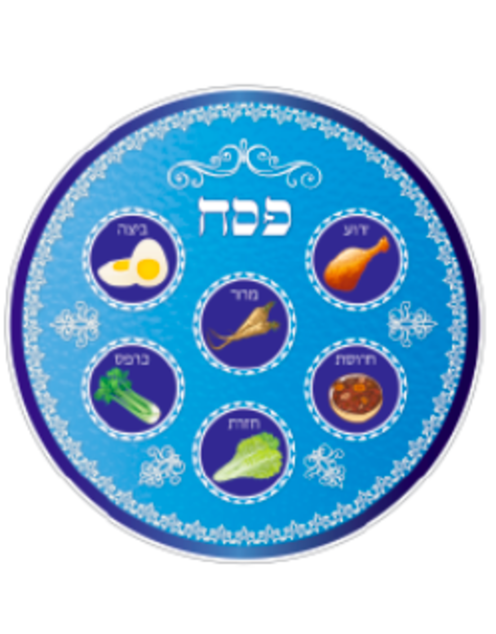 CUT OUT: SEDER PLATE 7.5" 20 PACK