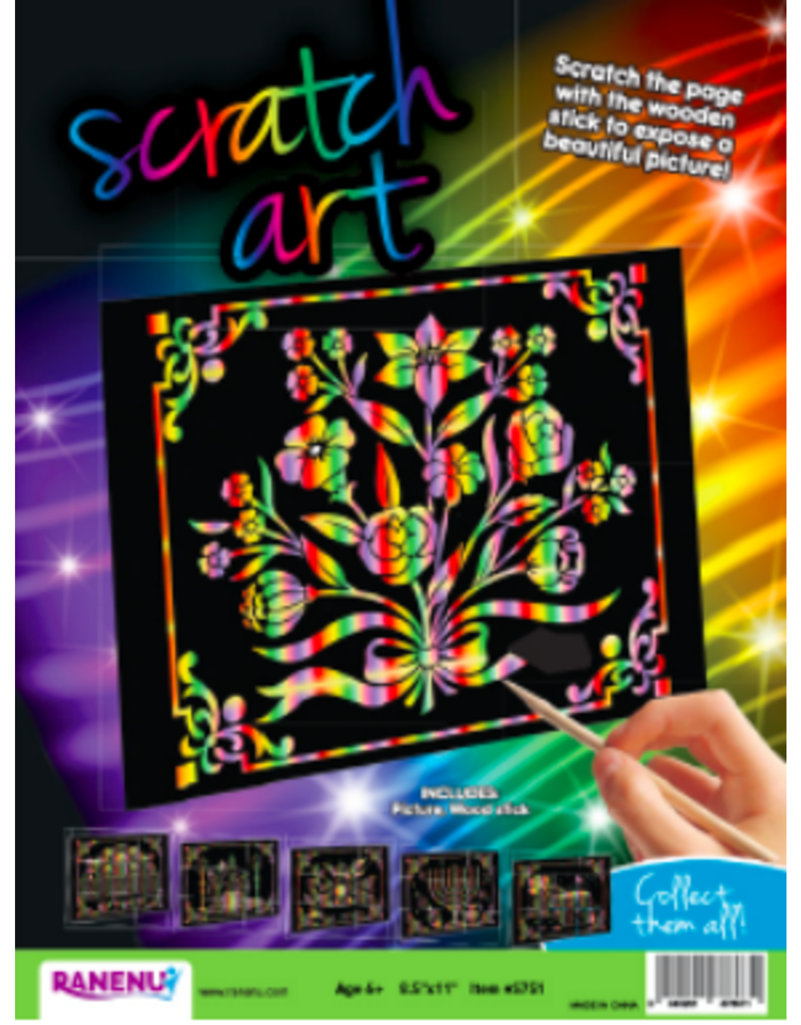 SCRATCH ART: FLORAL