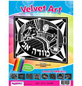 VELVET ART: MODEH ANI WITH MARKERS
