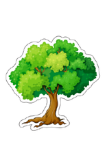 TREE CUT OUT-2" - 20 PACK