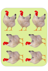 RANENU STICKER: CHICKENS - 6 SHEETS