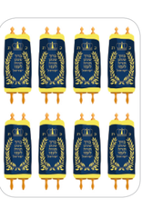 RANENU STICKERS: SEFER TORAH LARGE - 2  1/2" - 6 SHEETS