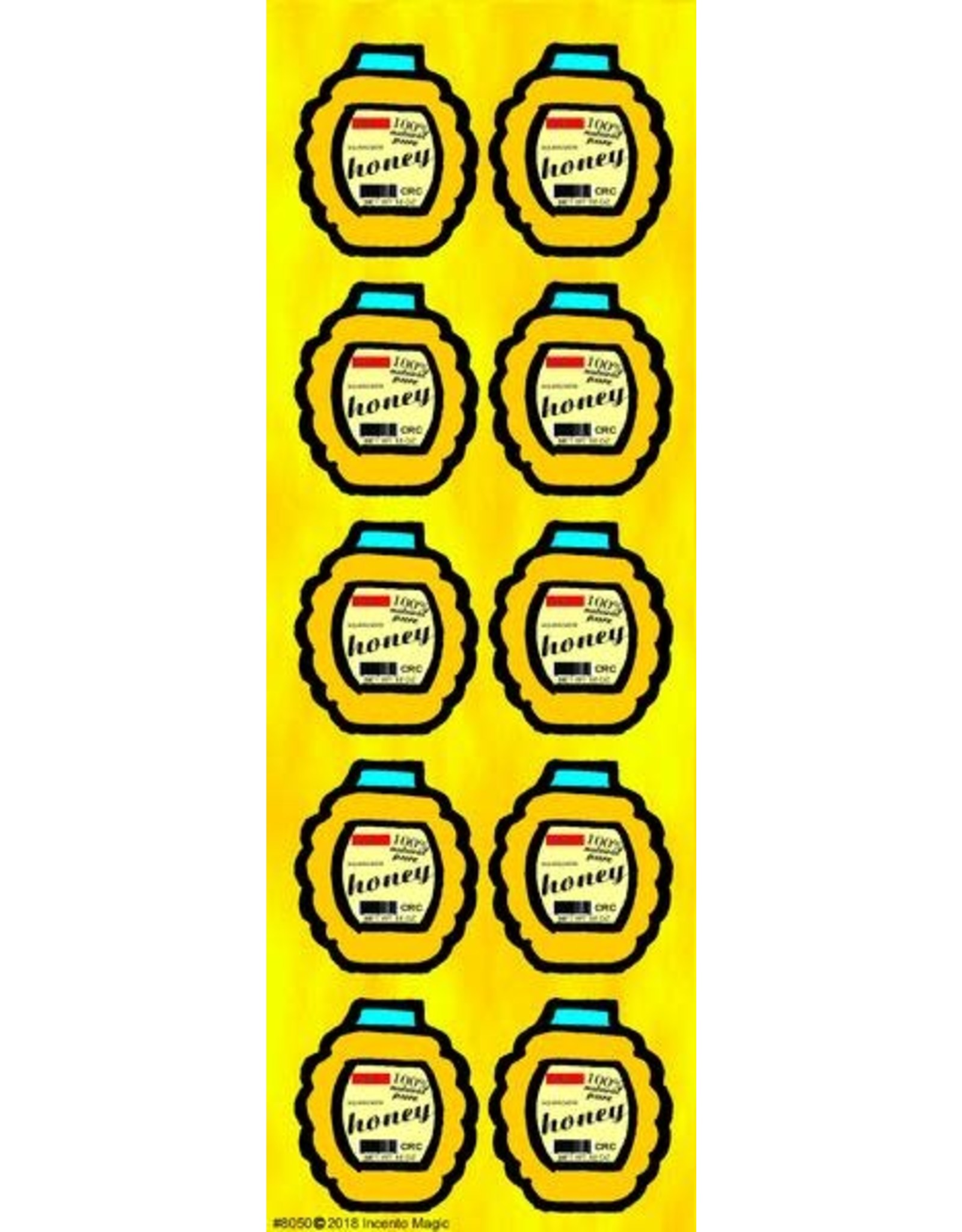 incento magic STICKERS: HONEY JAR - 6 SHEETS