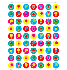 STICKERS: CANDY & ICE CREAM - 6 SHEETS