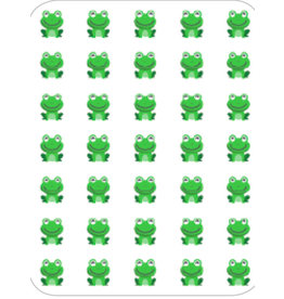 RANENU STICKERS: SMILEY FROG - 6 SHEETS