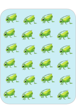 STICKERS: GRASSHOPPER - 24 PER SHEET - 6 SHEETS