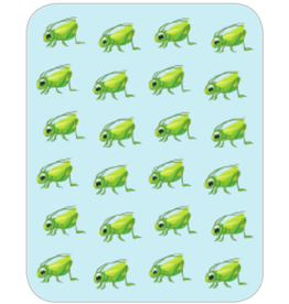 STICKERS: GRASSHOPPER - 24 PER SHEET - 6 SHEETS