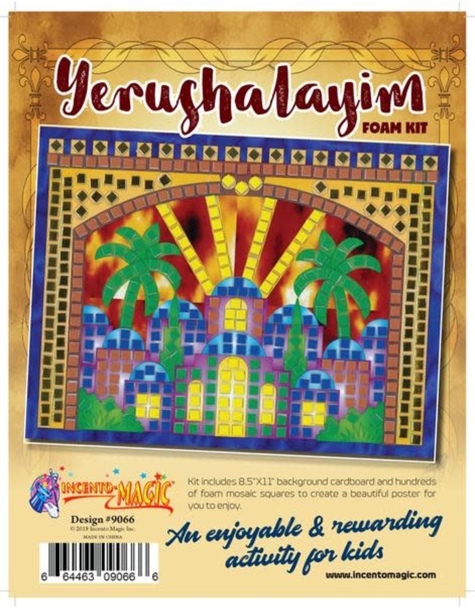 incento magic MOSAIC ART: YERUSHALAYIM 8.5"X11"