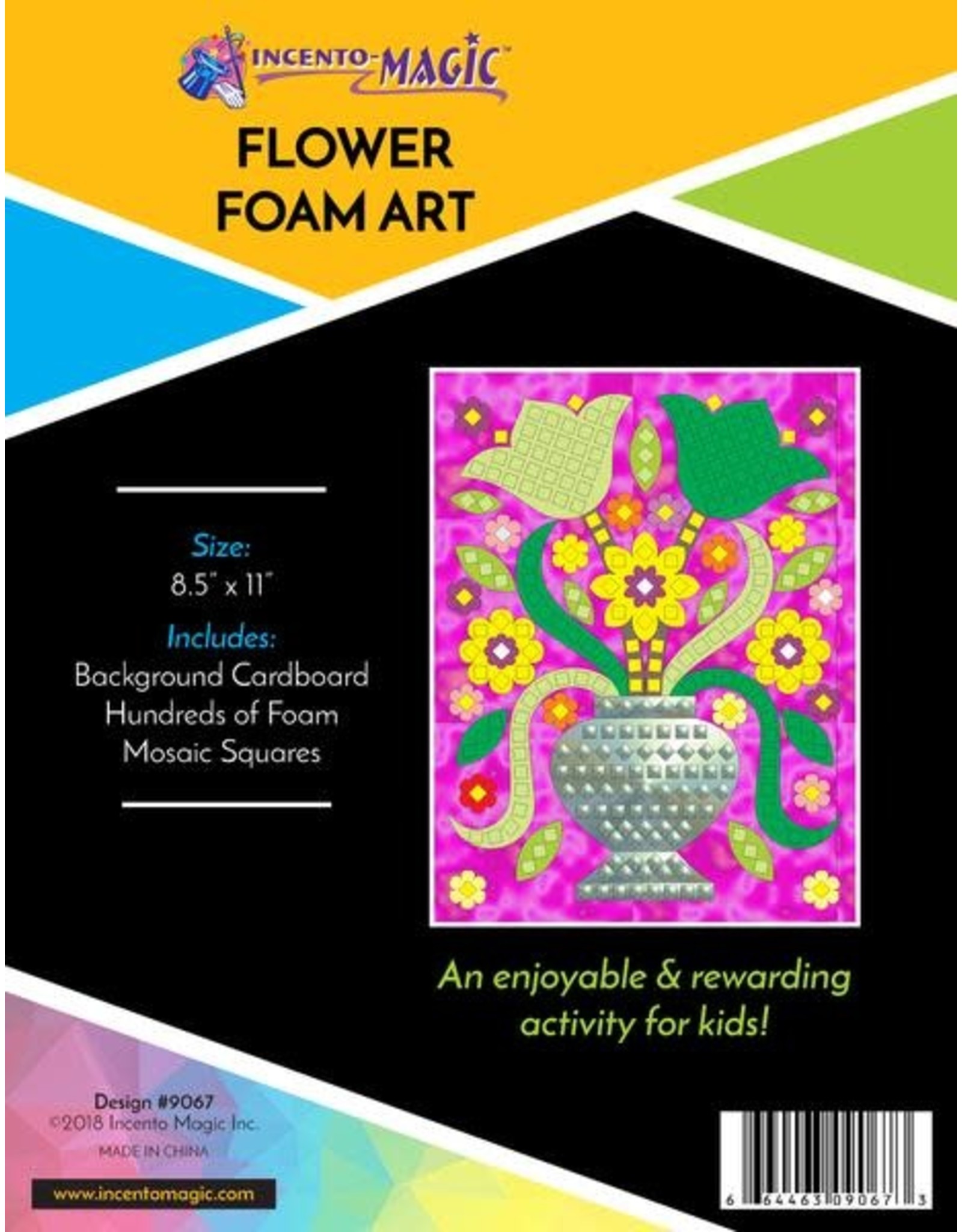 FOAM MOSAIC ART: FLOWER VASE
