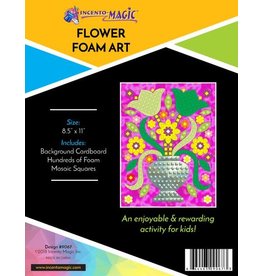 FOAM MOSAIC ART: FLOWER VASE