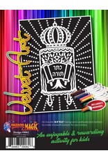 VELVET ART WITH MARKERS 8.5"x11"