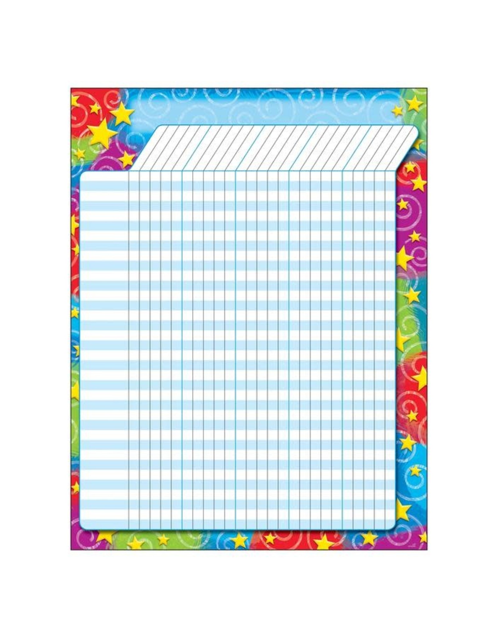 INCENTIVE CHART: STARS 'N SWIRLS 17"X22"