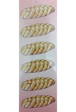 incento magic STICKERS: CHALLAH 2½" EACH - 6 SHEETS