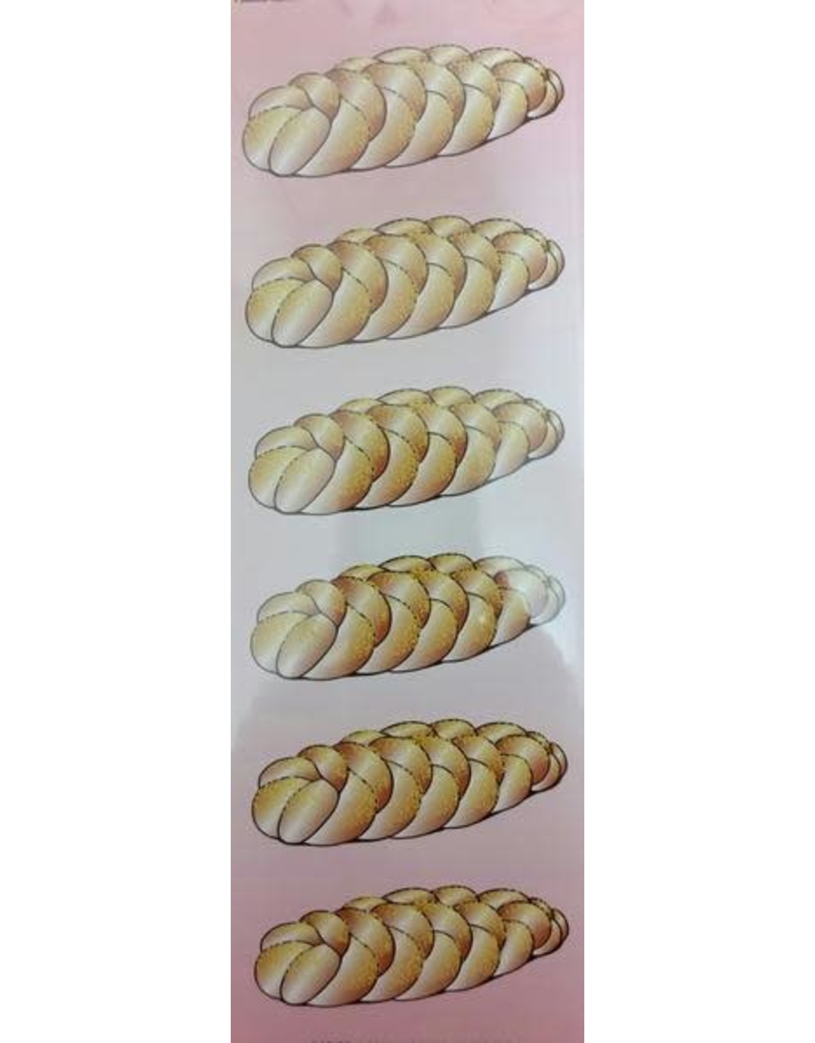 incento magic STICKERS: CHALLAH 2½" EACH - 6 SHEETS