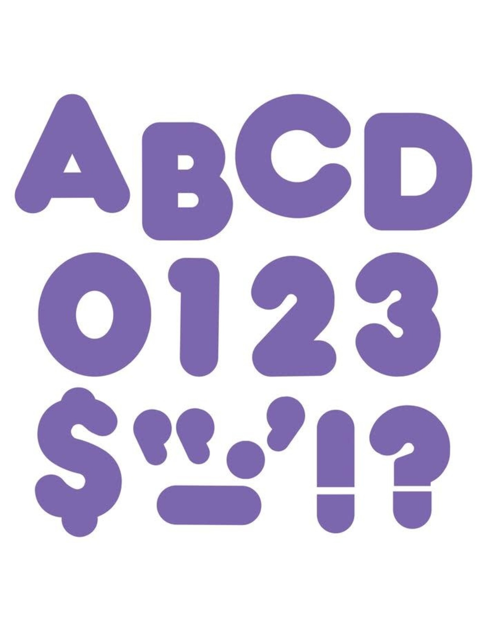 READY LETTERS: 4" PURPLE
