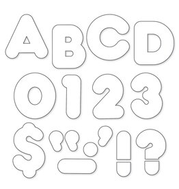 READY LETTERS: 4" WHITE