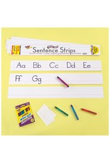 SENTENCE STRIPS -  3"X24" DRY ERASE WHITE 30 PACK