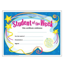 STUDENT OF THE WEEK CERTIFICATE 30