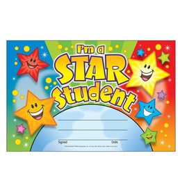 AWARD CERTIFICATE: I'M A STAR STUDENT 30 PACK