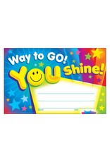 TREND AWARD CERTIFICATE: WAY TO GO YOU SHINE 30 PACK