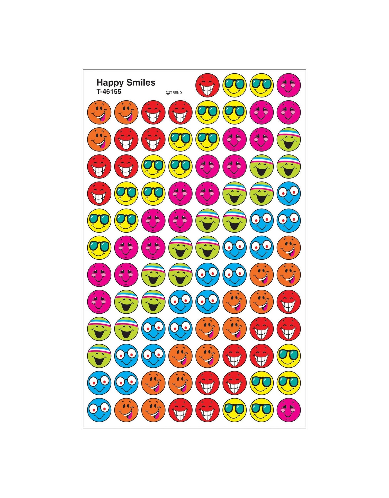 STICKER: HAPPY SMILES - 8 SHEETS