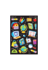 SCENTED STICKER: SCHOOL'S IN - APPLE - 4 SHEETS