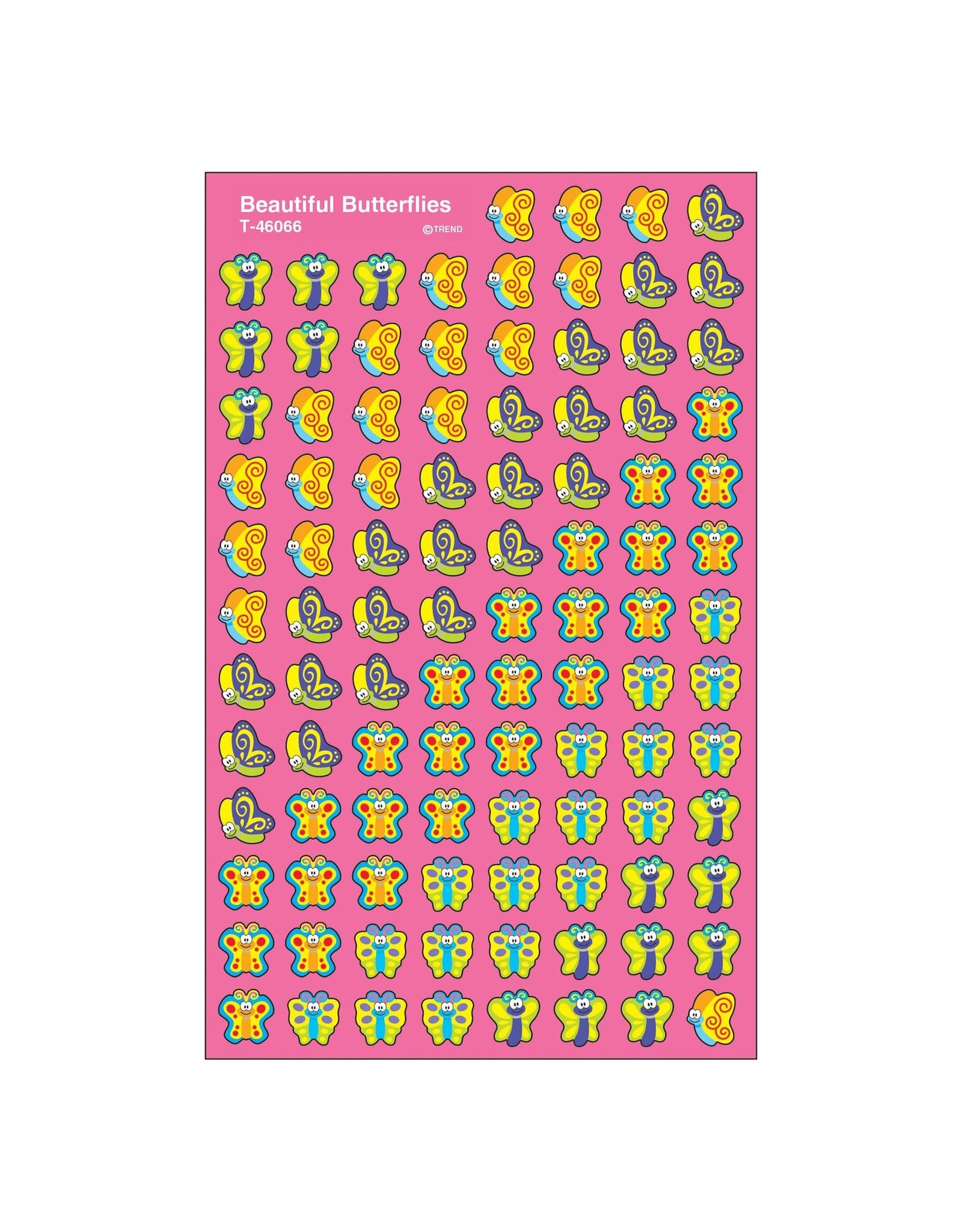 STICKERS: BEAUTIFUL BUTTERFLIES 8 SHEETS