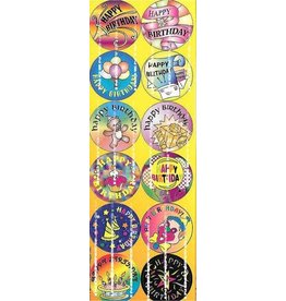 incento magic STICKERS: HAPPY BIRTHDAY ROUND - 6 SHEETS