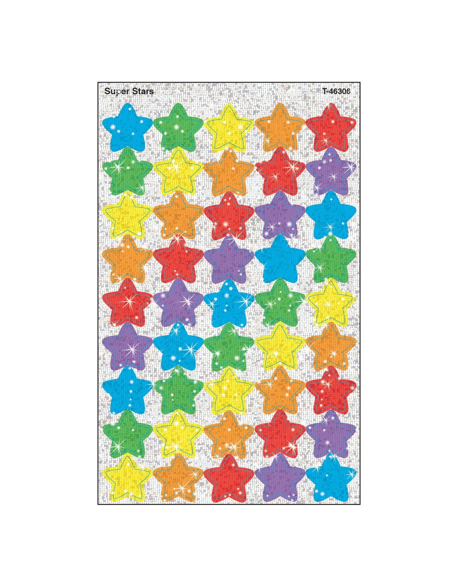 SPARKLE STICKER -  SUPER  STARS 4 SHEETS
