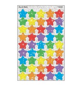 SPARKLE STICKER -  SUPER  STARS 4 SHEETS