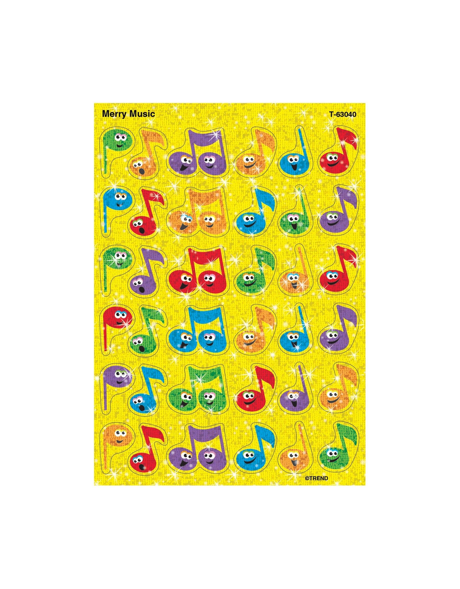 SPARKLE STICKERS: MERRY MUSIC  2 SHEETS