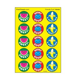 SCENTED STICKER: FRIENDLY FRUIT - FRUIT PUNCH - 4 SHEETS