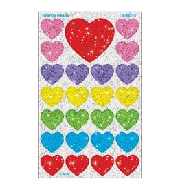 SPARKLE STICKERS:  HEARTS 4 SHEETS