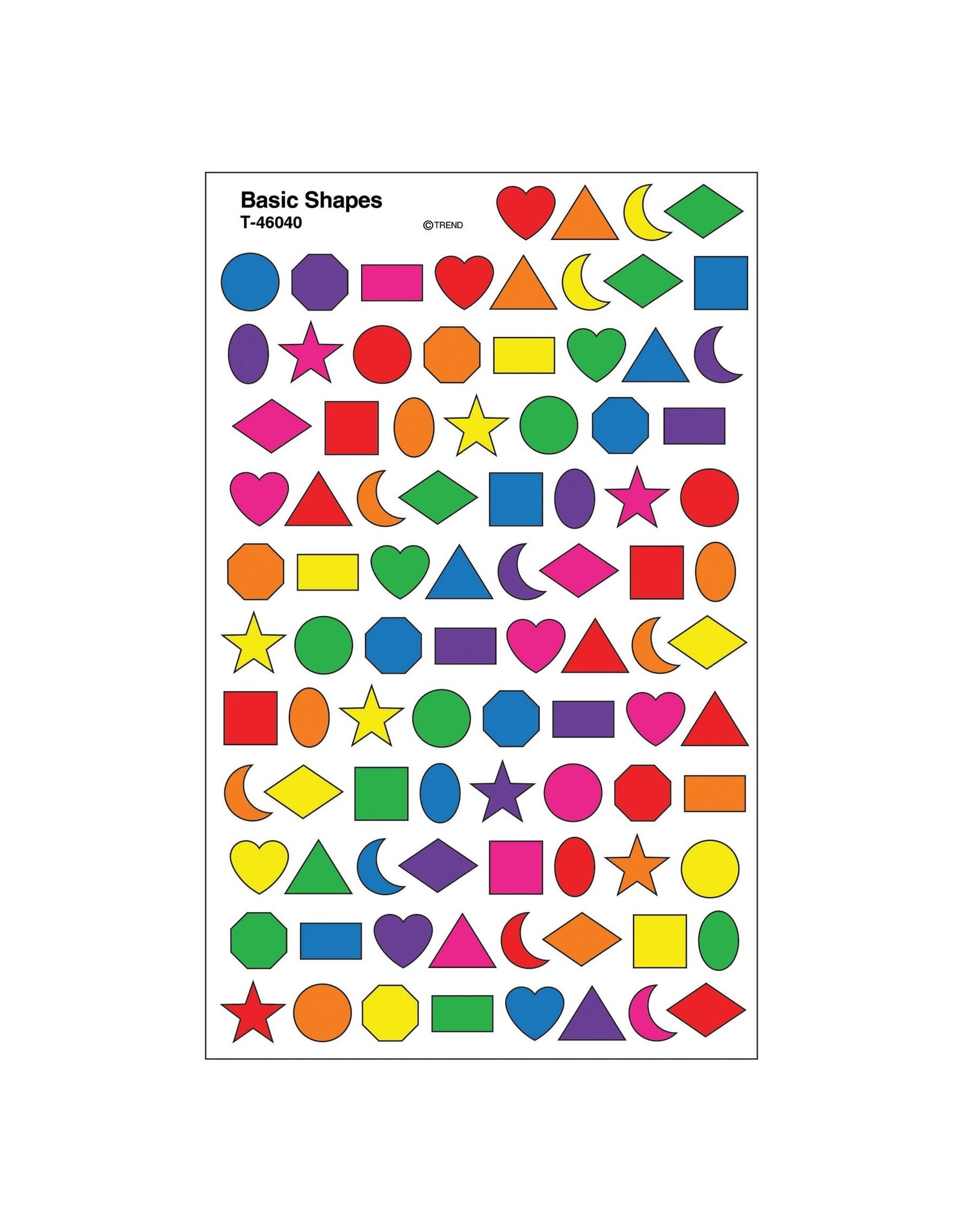 STICKERS: BASIC SHAPES 8 SHEETS