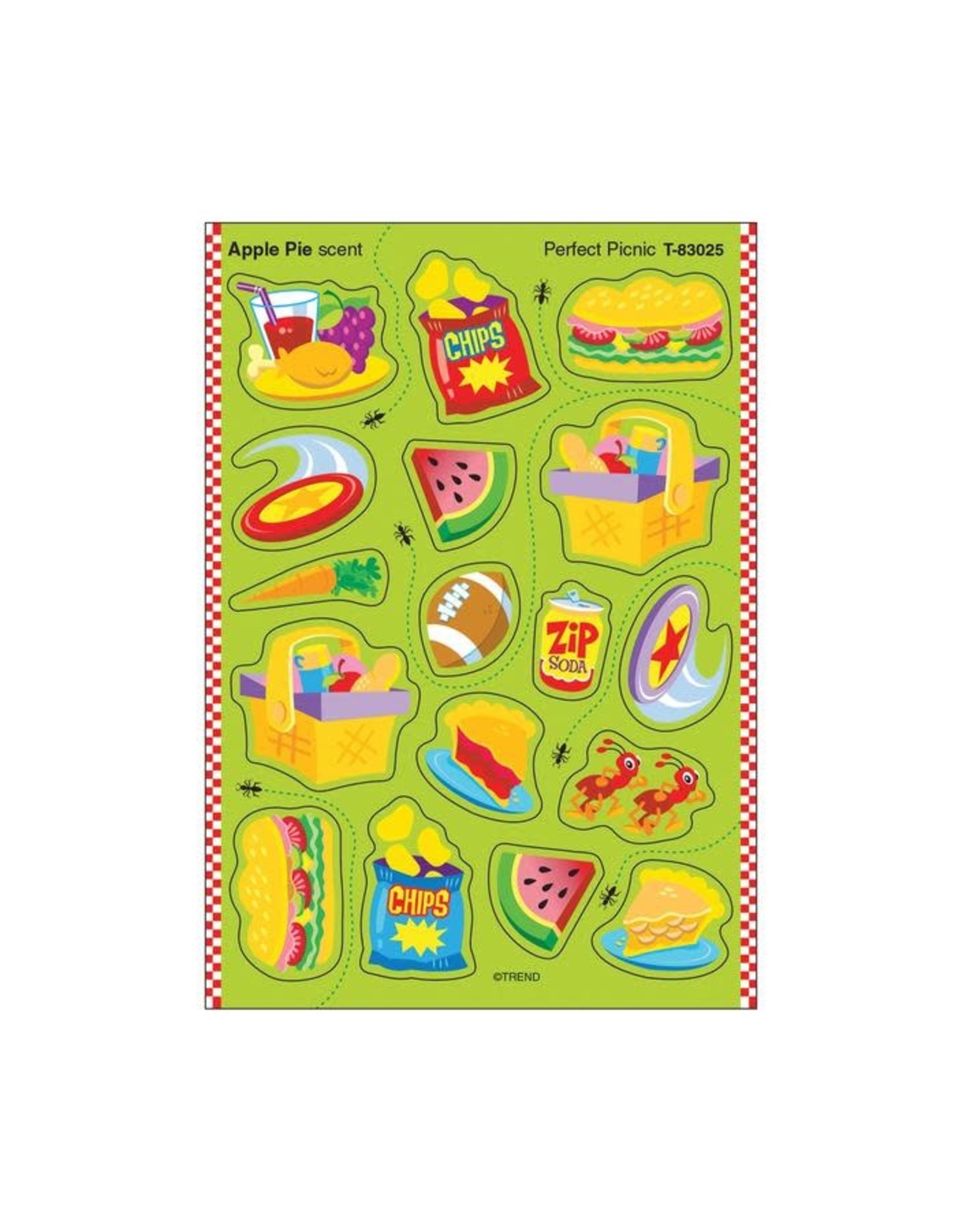 SCENTED STICKER: PERFECT PICNIC - APPLE PIE - 4 SHEETS