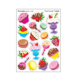 SCENTED STICKER: TREAT YOURSELF CHOCOLATE 4 SHEETS