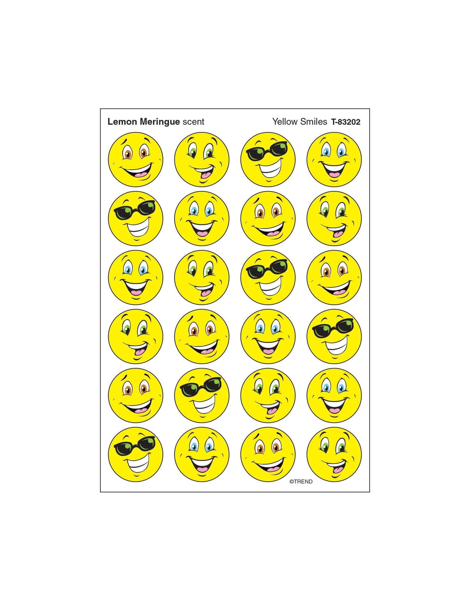 SCENTED: YELLOW SMILES 96PCS - LEMON MERINGUE