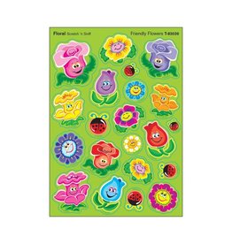 SCENTED STICKER: FRIENDLY FLOWER - FLORAL - 4 SHEETS