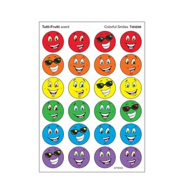 SCENTED STICKER: COLORFUL SMILES  -  TUTTI FRUITI - 4 SHEETS