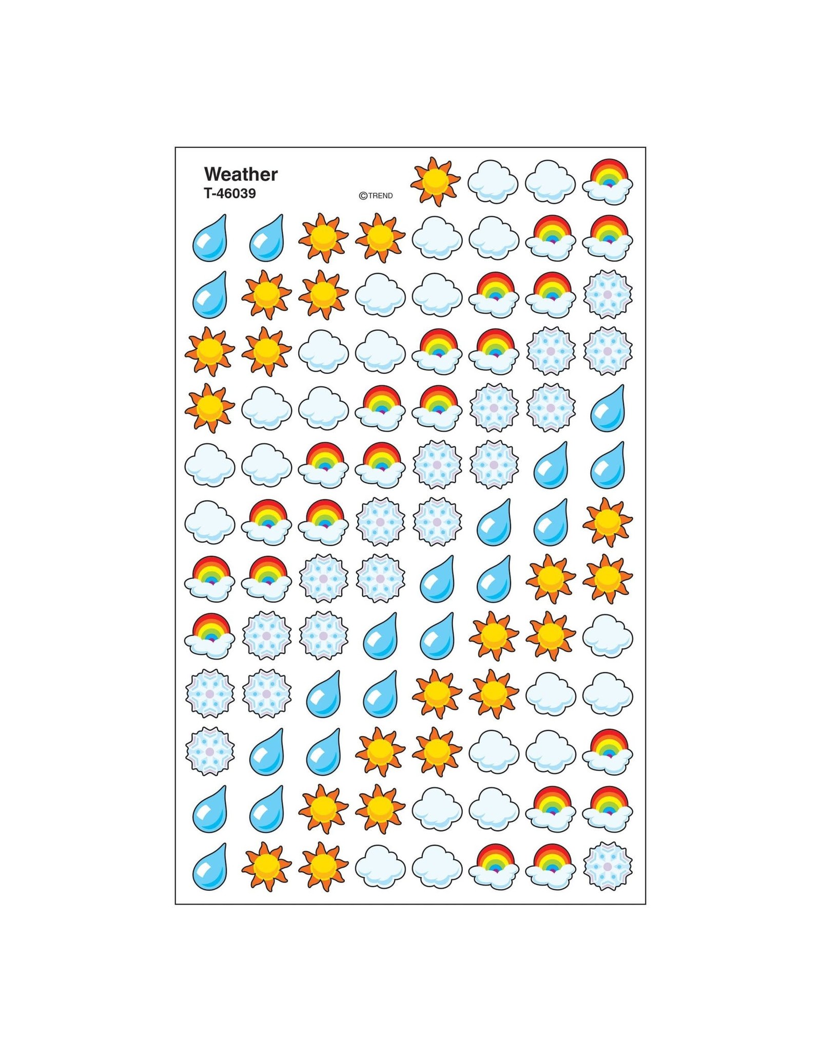CHART SEALS STICKERS: WEATHER - 8 SHEETS