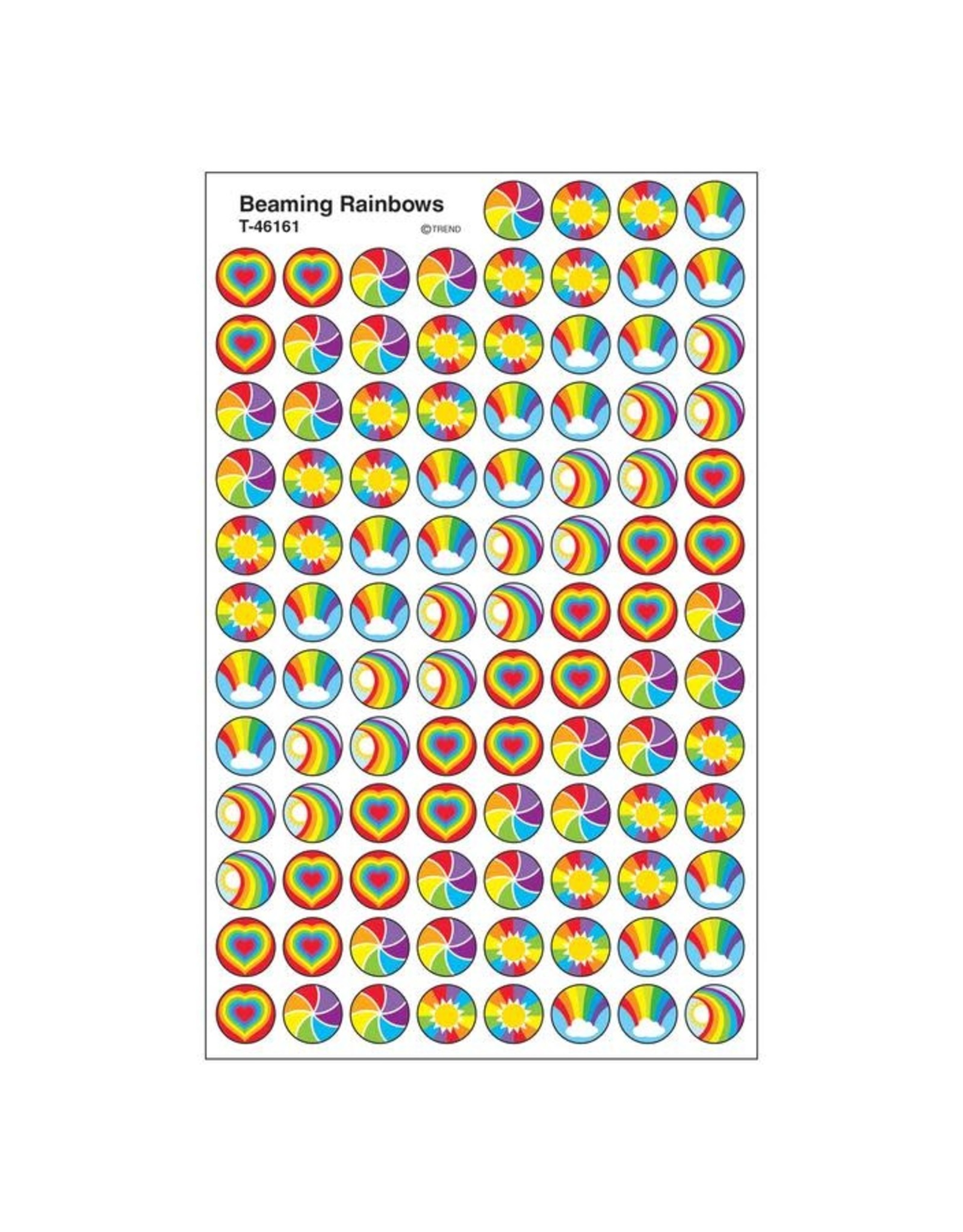 STICKER BEAMING RAINBOWS 8 SHEETS