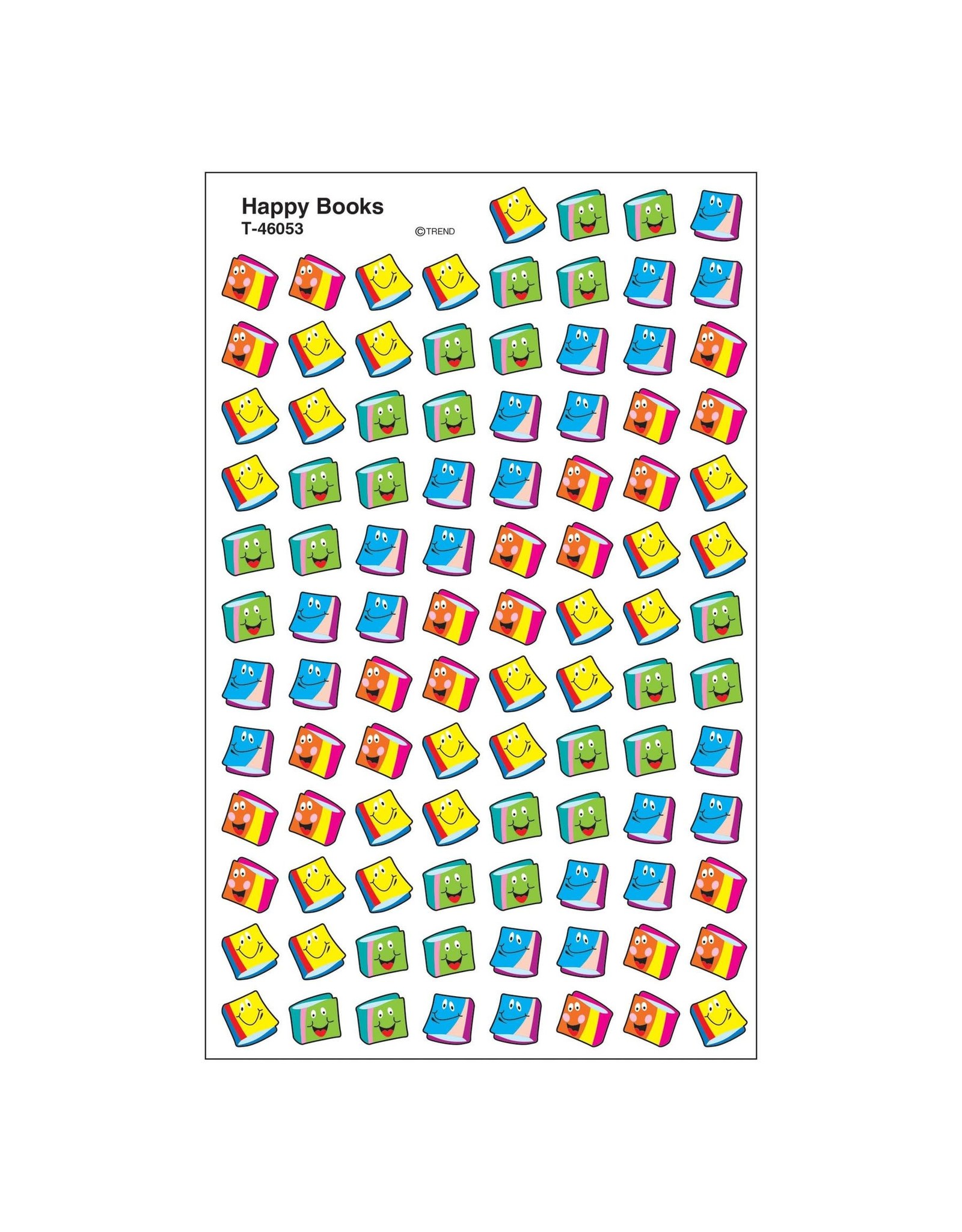 STICKERS: HAPPY BOOKS 8 SHEETS