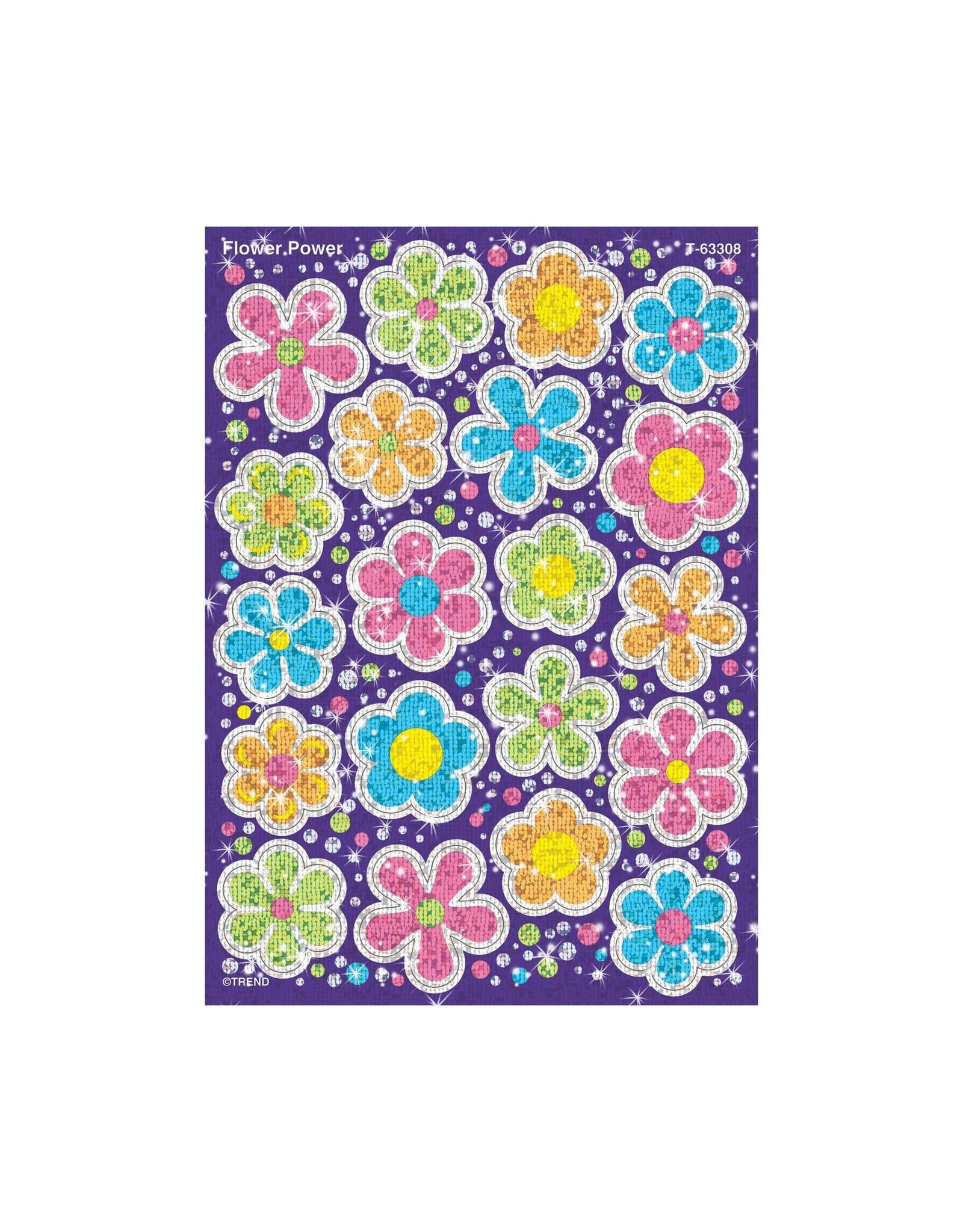 SPARKLE STICKER: FLOWER POWER 40 STICKERS