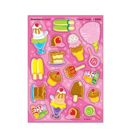 SCENTED STICKER: SWEET TREATS -  STRAWBERRY - 4 SHEETS