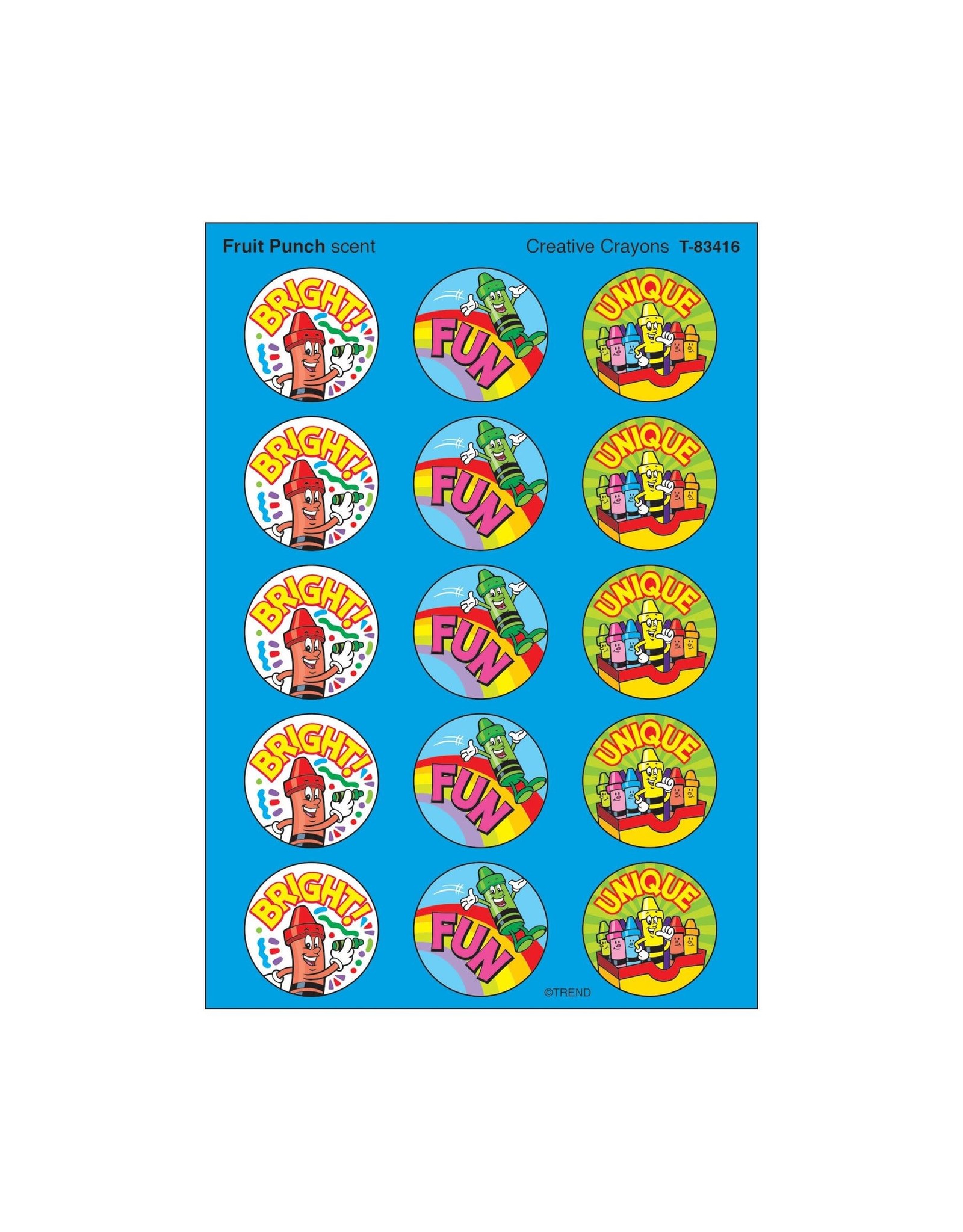 SCENTED STICKERS: CREATIVE CRAYON